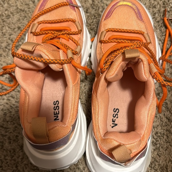 Orange and White Berness Sneakers - Picture 6 of 11